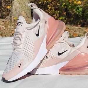 Nike Pink Air Max 270 Sneakers with Breathable Mesh